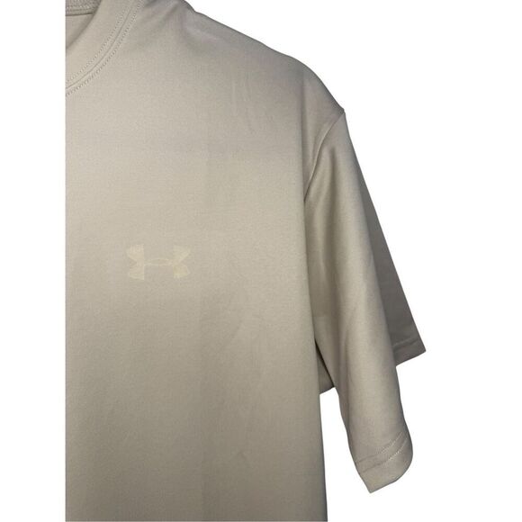 Under Armour Men’s Small Heat Gear Activewear T-Shirt Tan NEW - Picture 2 of 6